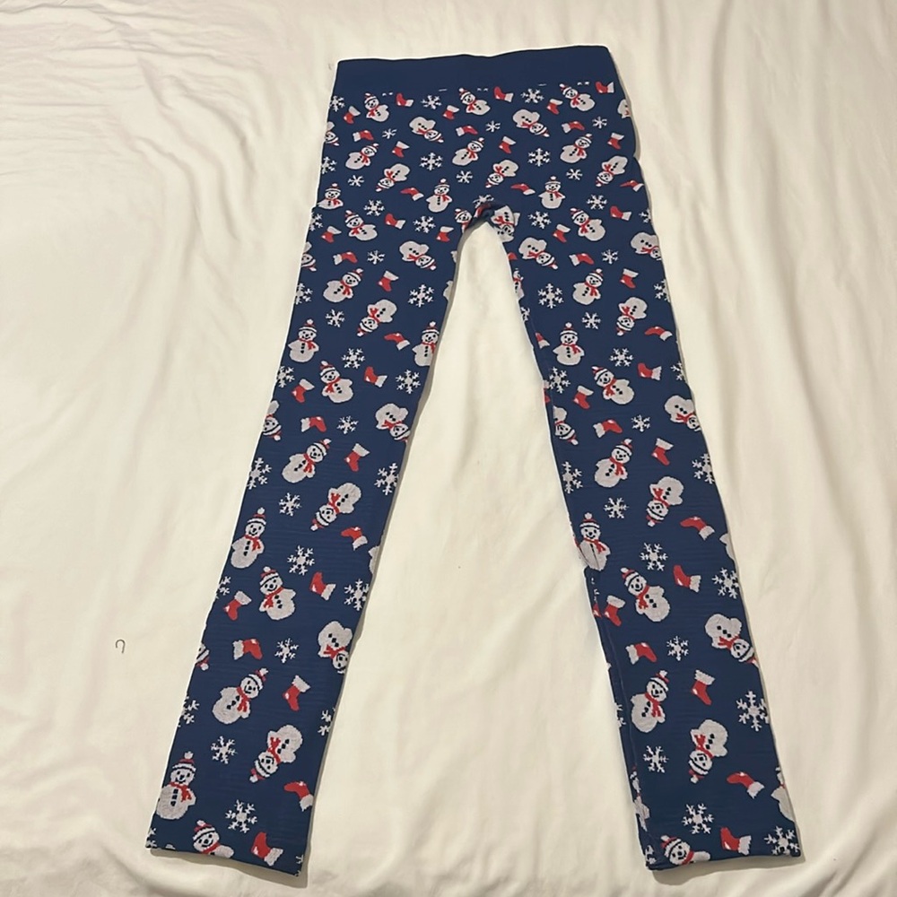 No Boundaries Fleece Lined Christmas Leggings